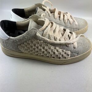 P448 Jack Macrame/ecru sneakers sz EU 39